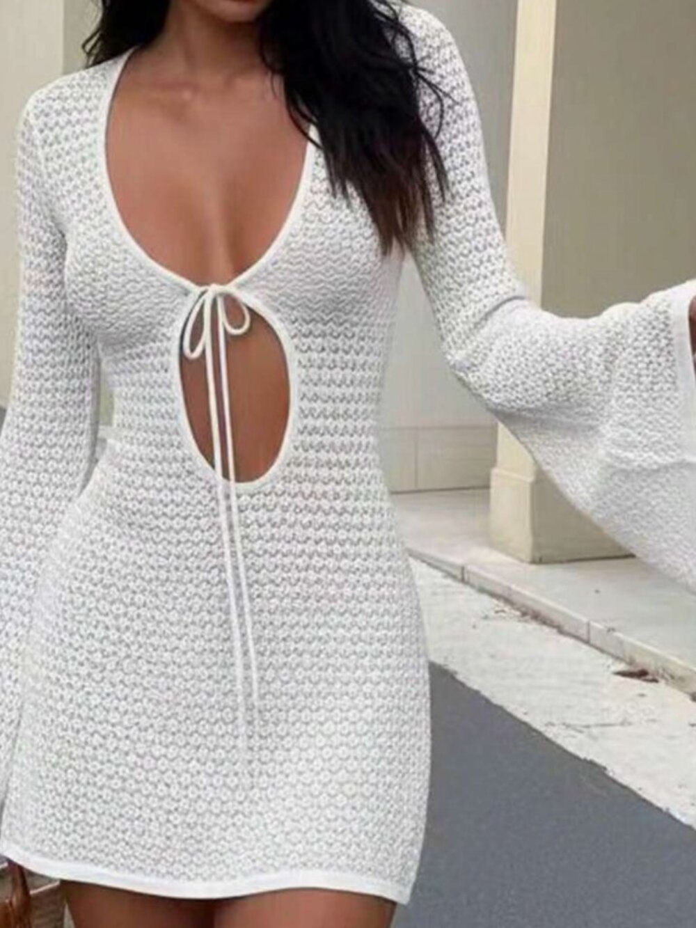 Knit Beach Cover Up Dress